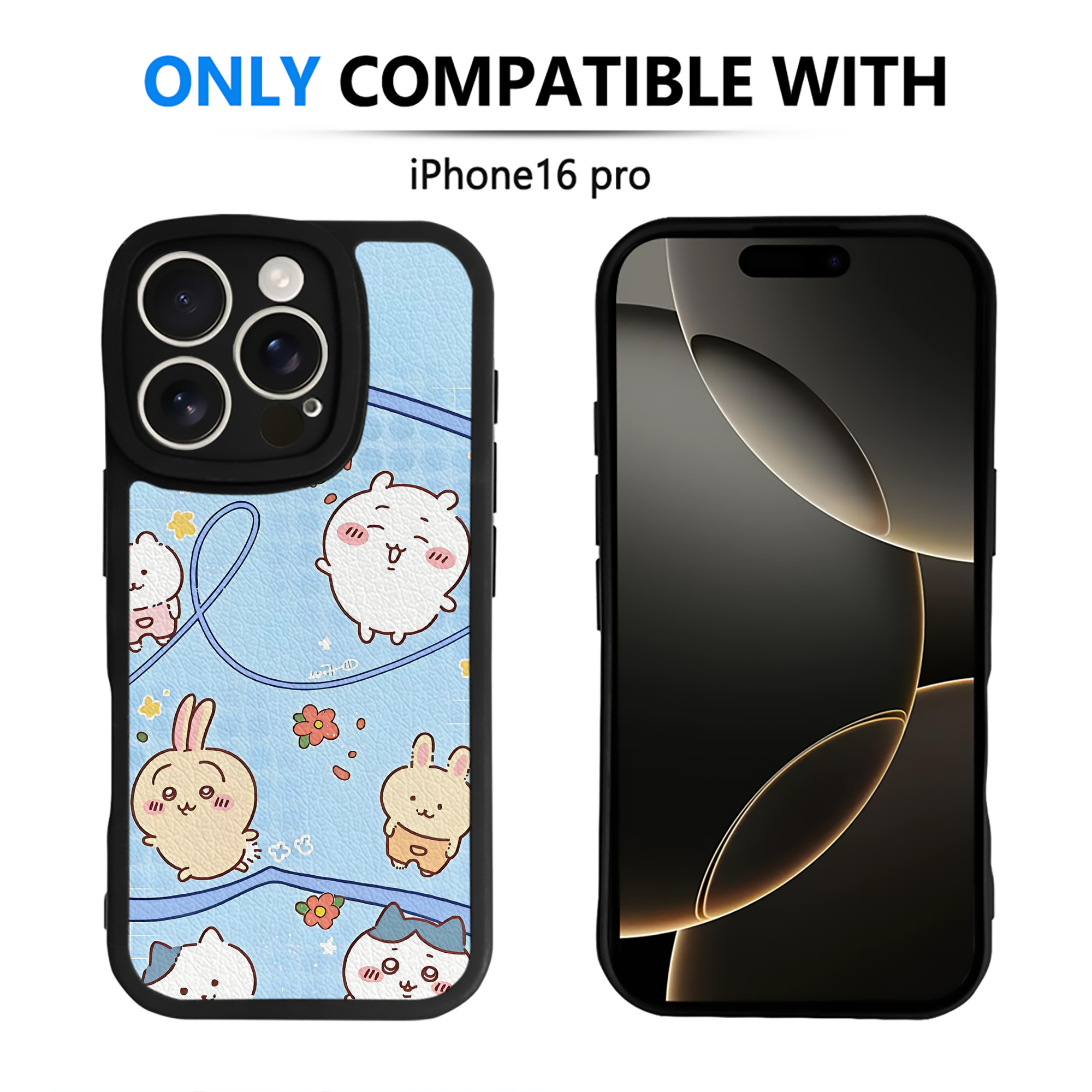 （画像用） ちいかわ Chii-kawa 【iPhone 16シリーズ対応】シリコンスマホケース（レザー調） 材質：シリコン